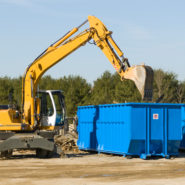 how does a residential dumpster rental service work in Alamo MI